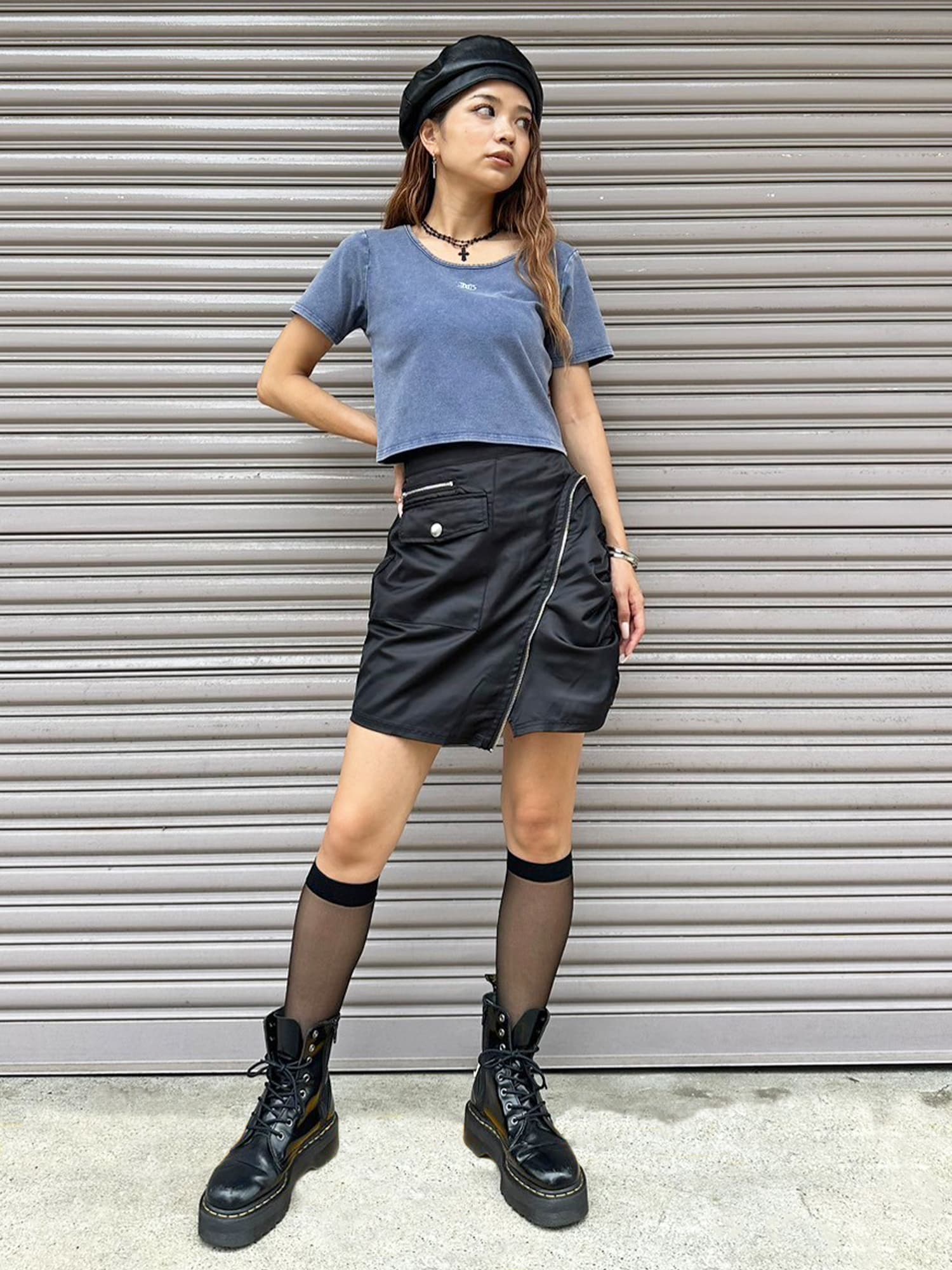 MA-1風ミニスカート–