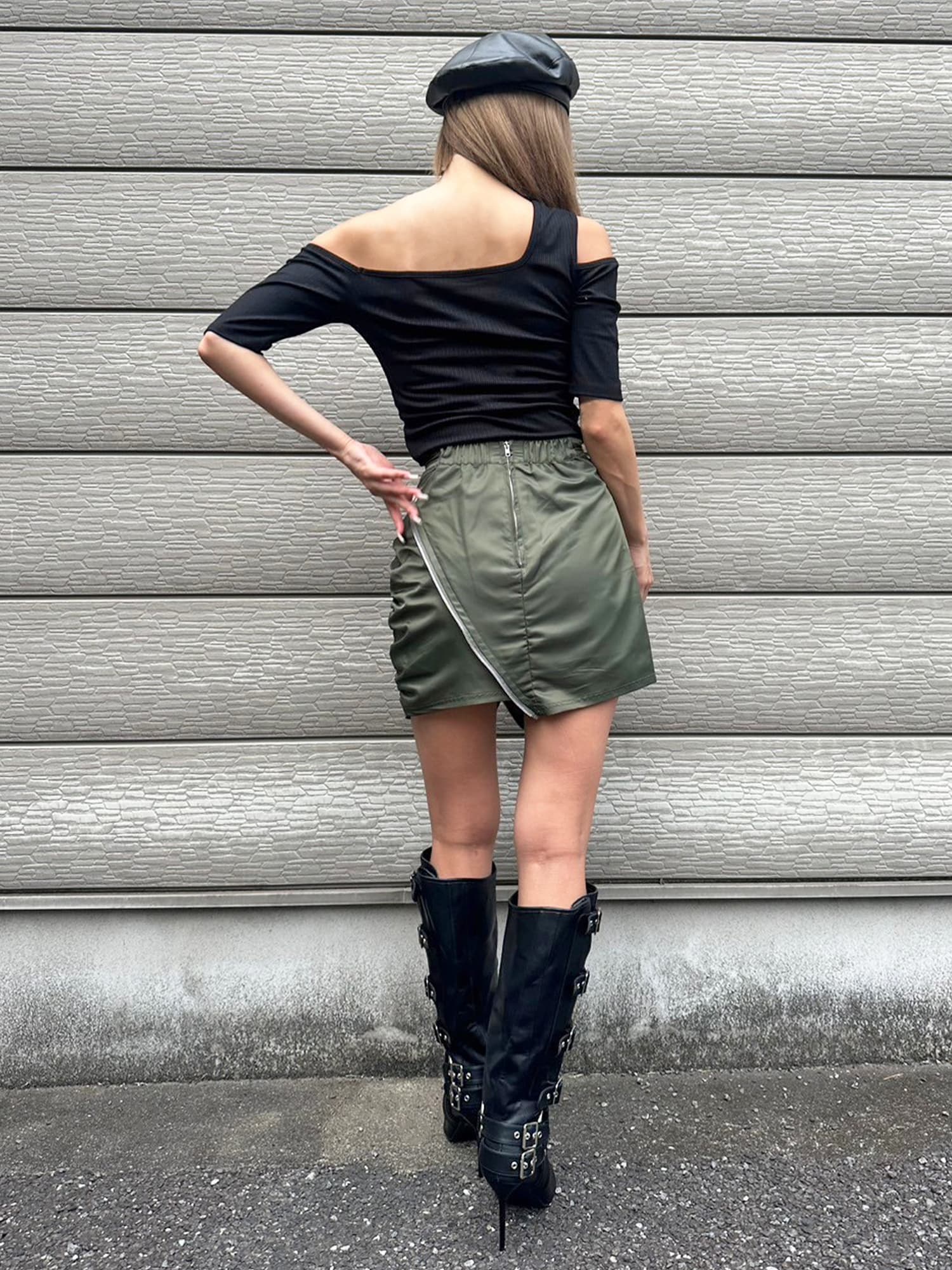 MA-1風ミニスカート–