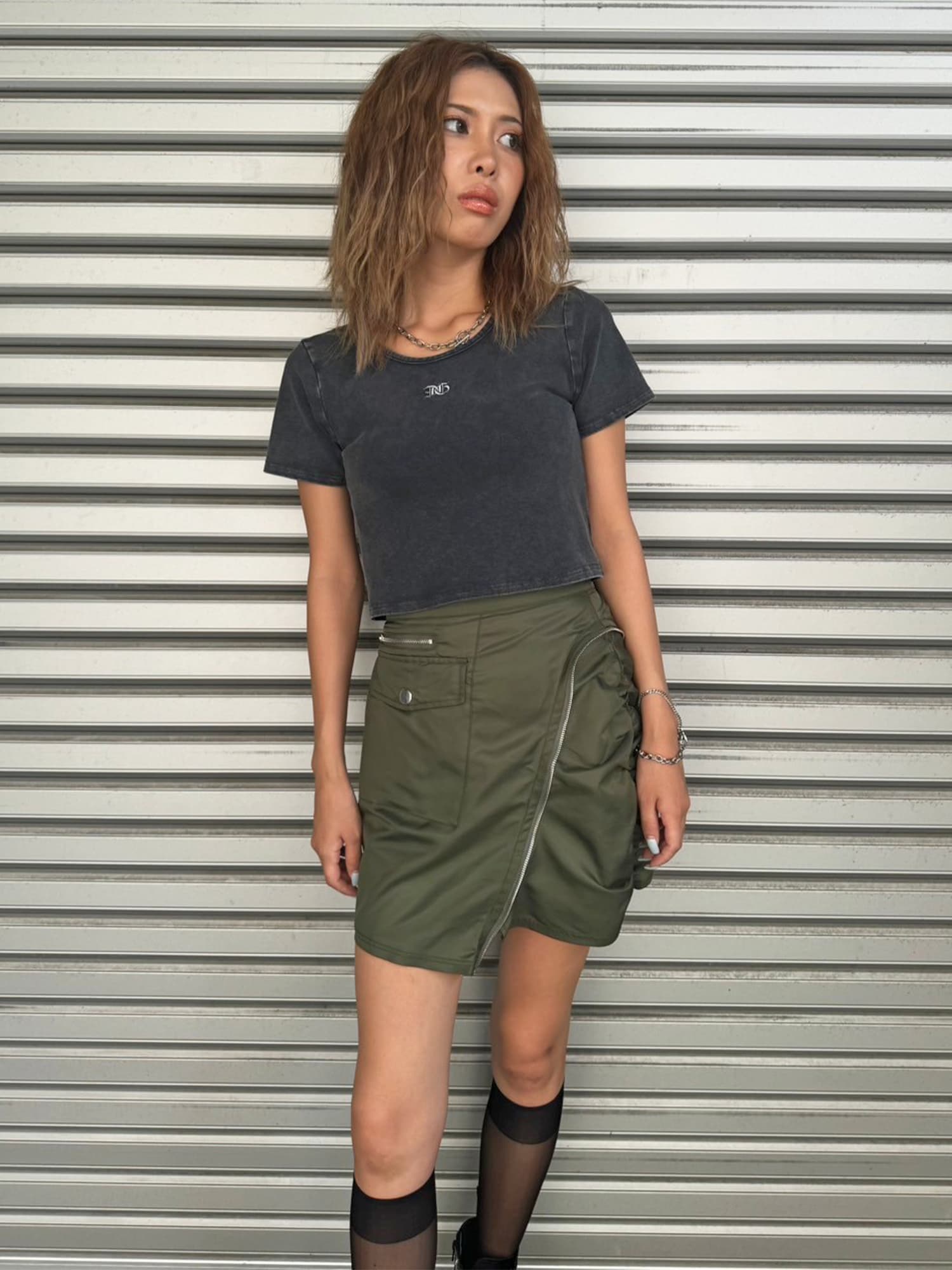 MA-1風ミニスカート–